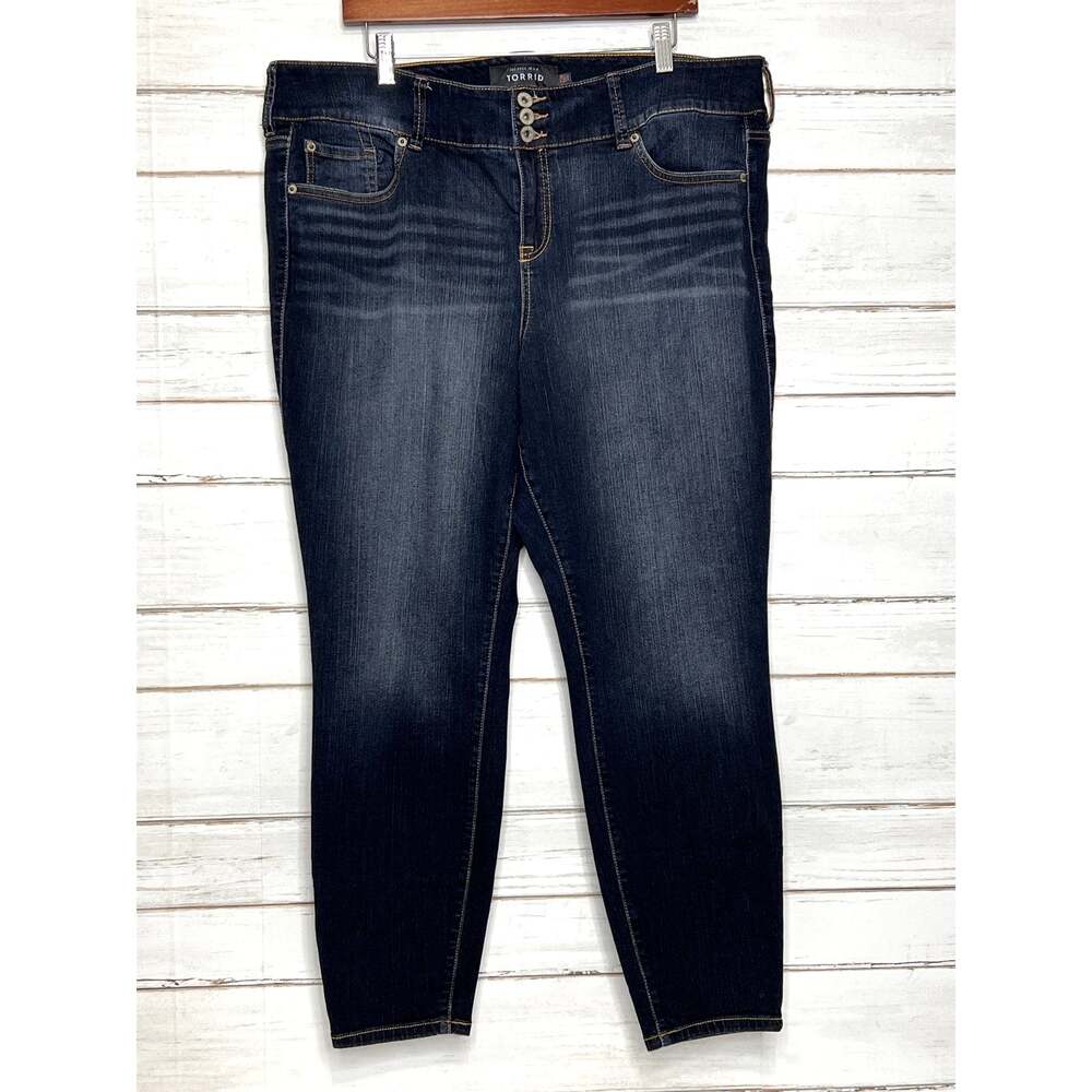 Torrid Jegging Jeans Plus Size 22 Dark Wash Stretch Denim Mid Rise
